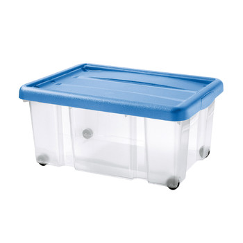 PUZZLE BOX WITH SNAP-ON LID AND WHEELS | 43 L